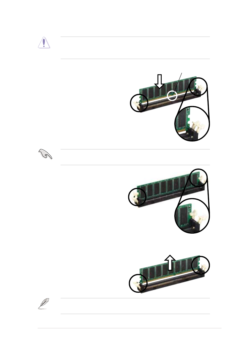 3 installing a dimm, 4 removing a dimm | Asus AP1720-E1 User Manual | Page 39 / 124