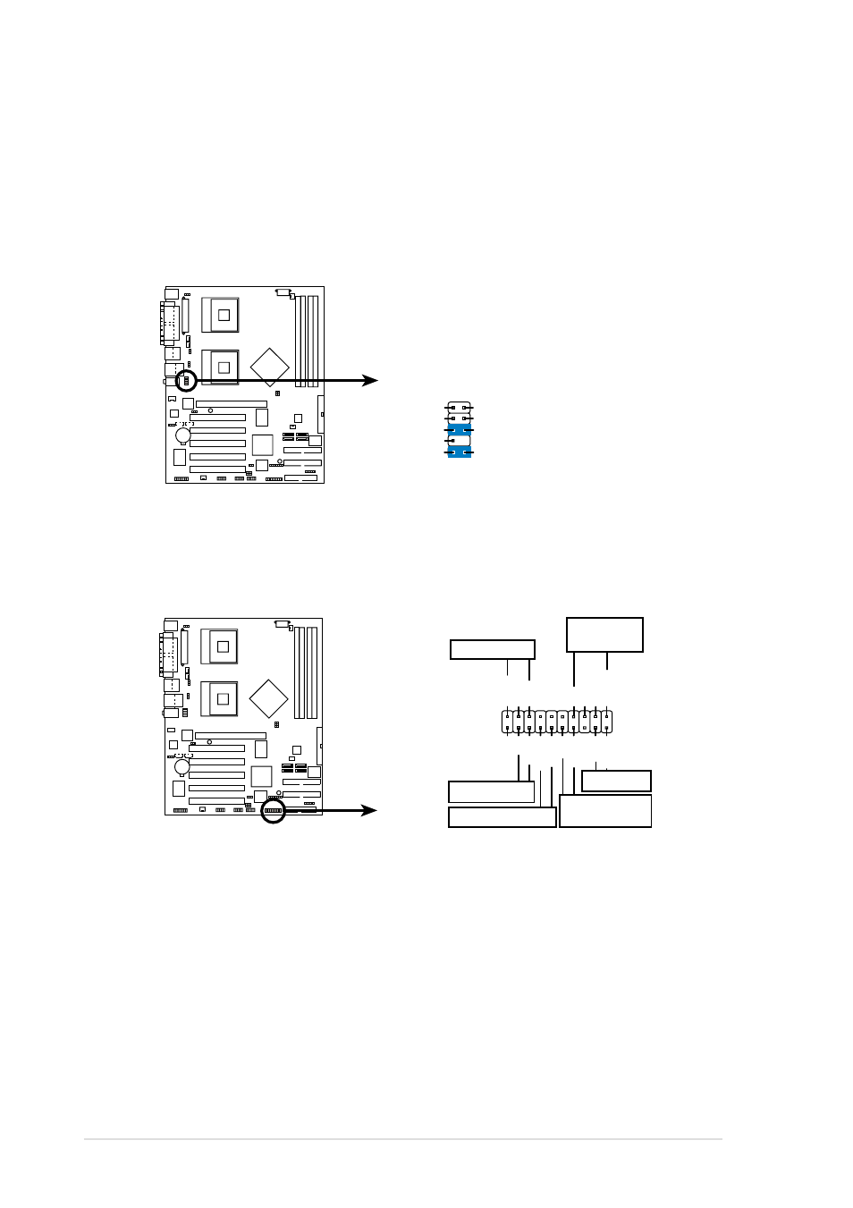Pc-dl intel panel connector fp_audio1, Pc-dl system panel connector | Asus AP1720-E1 User Manual | Page 58 / 124