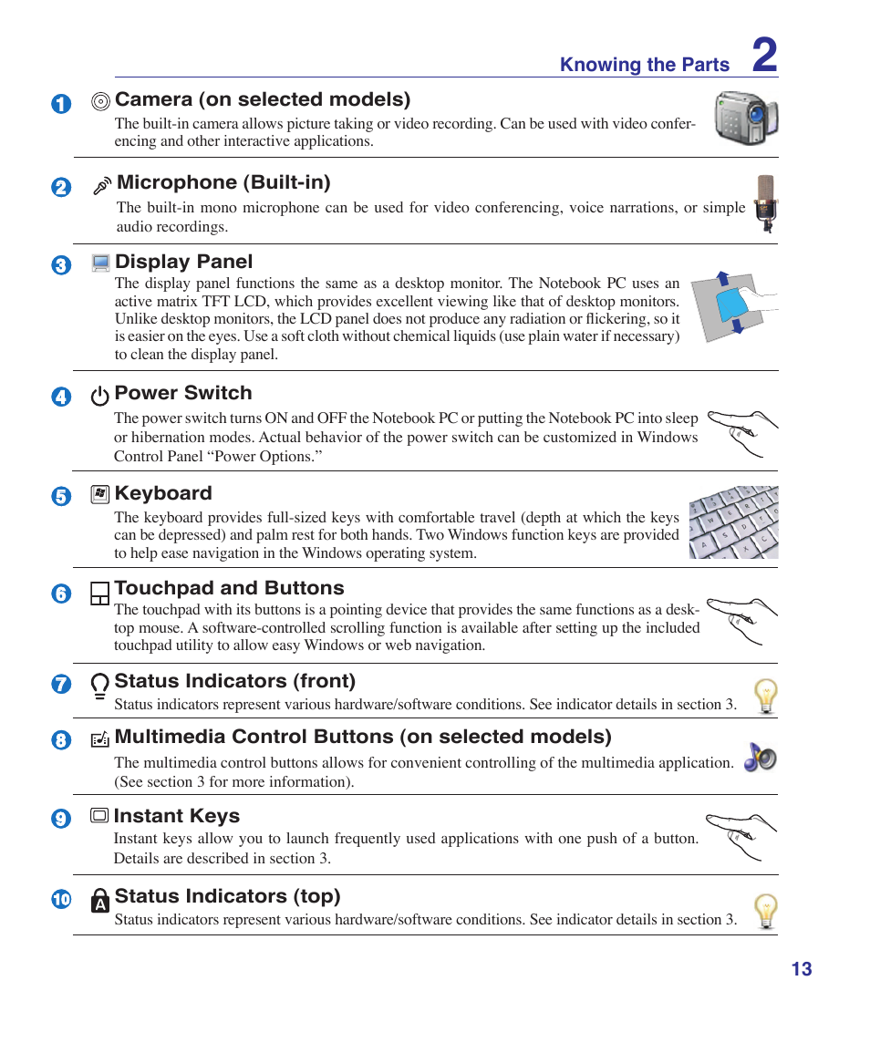 Asus A7S User Manual | Page 13 / 89