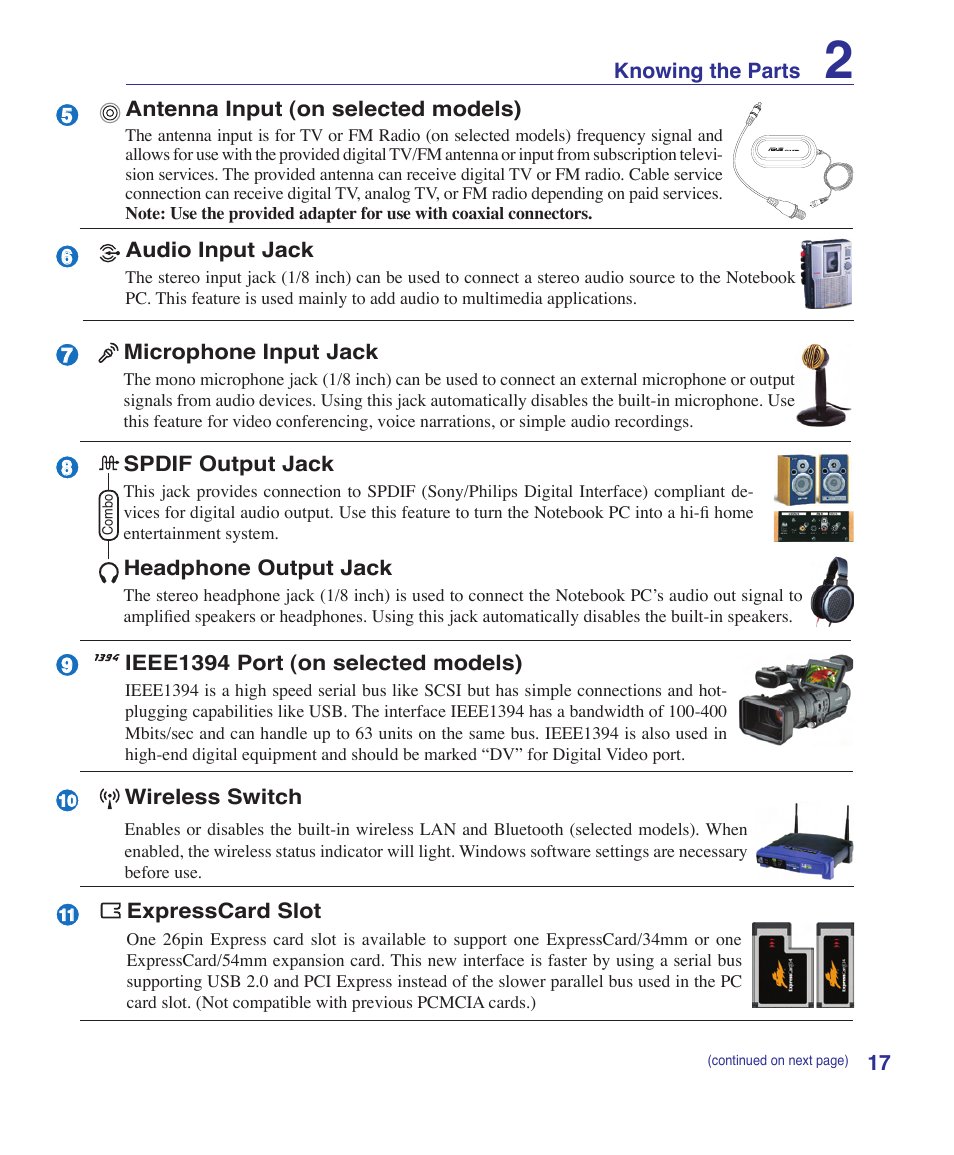 Asus A7S User Manual | Page 17 / 89