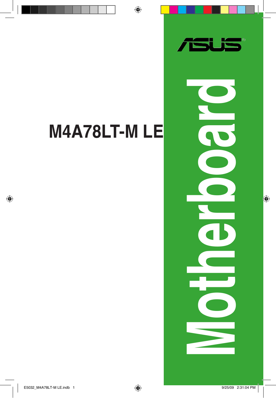 Asus M4A78LT-M LE User Manual | 62 pages