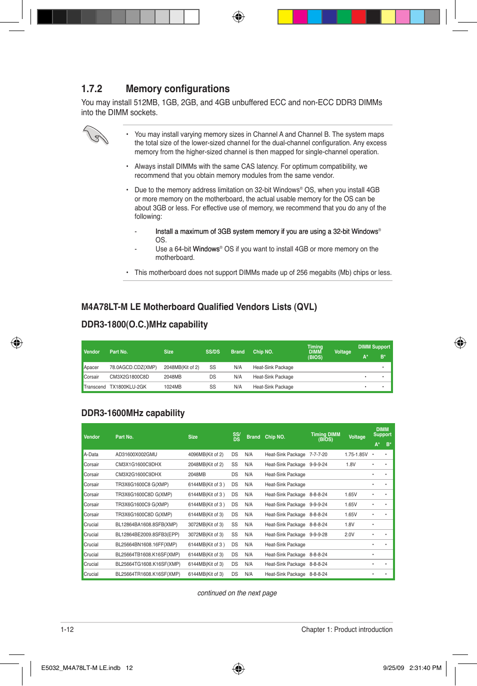Asus M4A78LT-M LE User Manual | Page 22 / 62