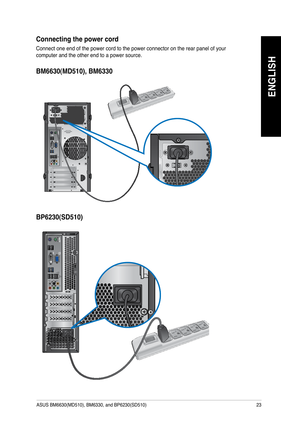 En gl is h en gl is h | Asus BP6230 User Manual | Page 23 / 99