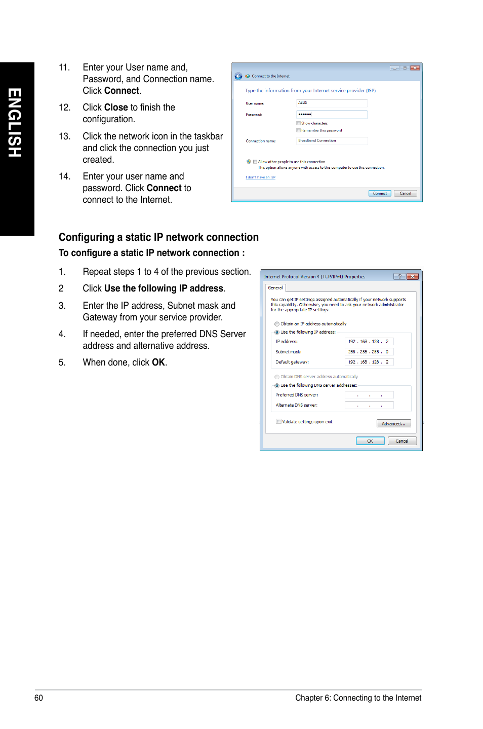 En gl is h en gl is h en gl is h en gl is h | Asus BP6230 User Manual | Page 60 / 99