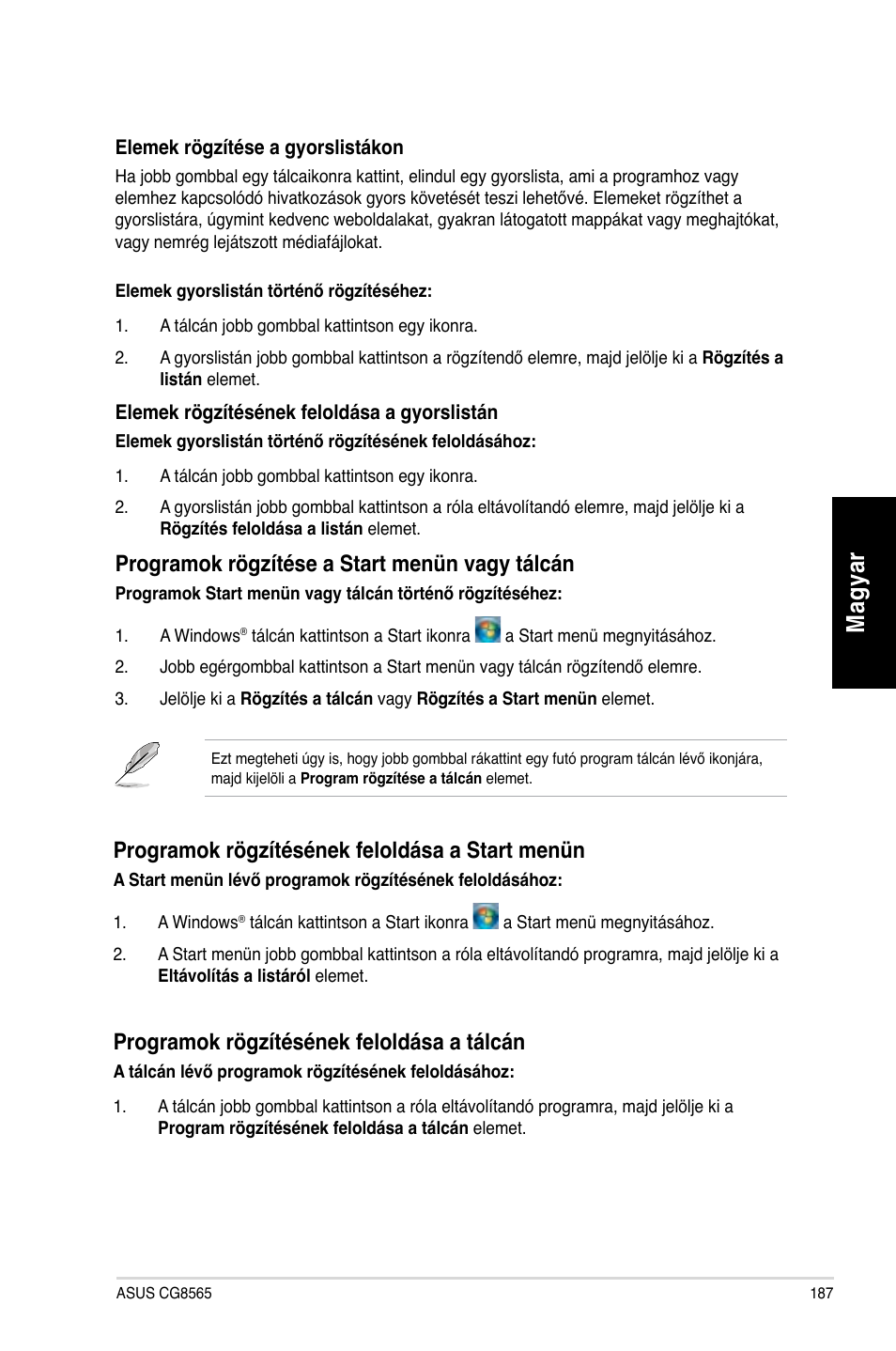 Mag ya r m ag ya r | Asus CG8565 User Manual | Page 187 / 410