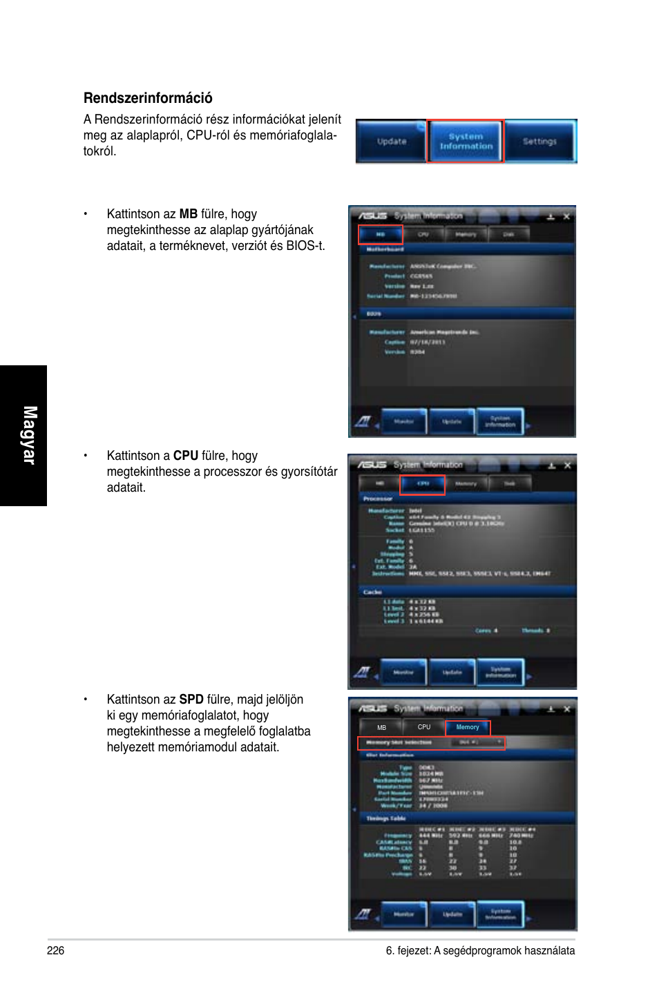 Mag ya r m ag ya r m ag ya r m ag ya r | Asus CG8565 User Manual | Page 226 / 410