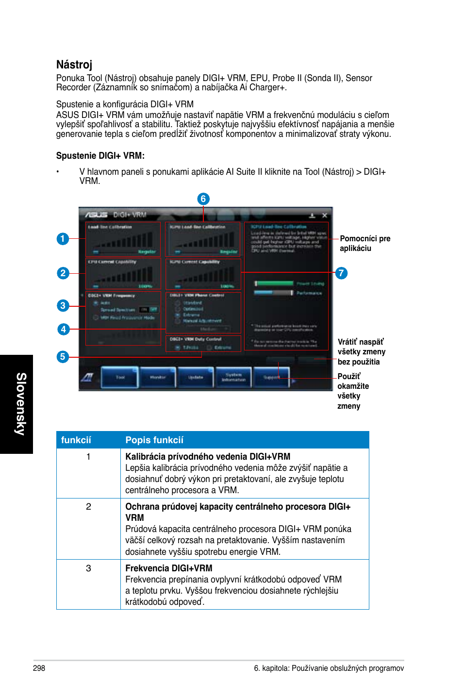 Slovensky, Nástroj | Asus CG8565 User Manual | Page 298 / 410