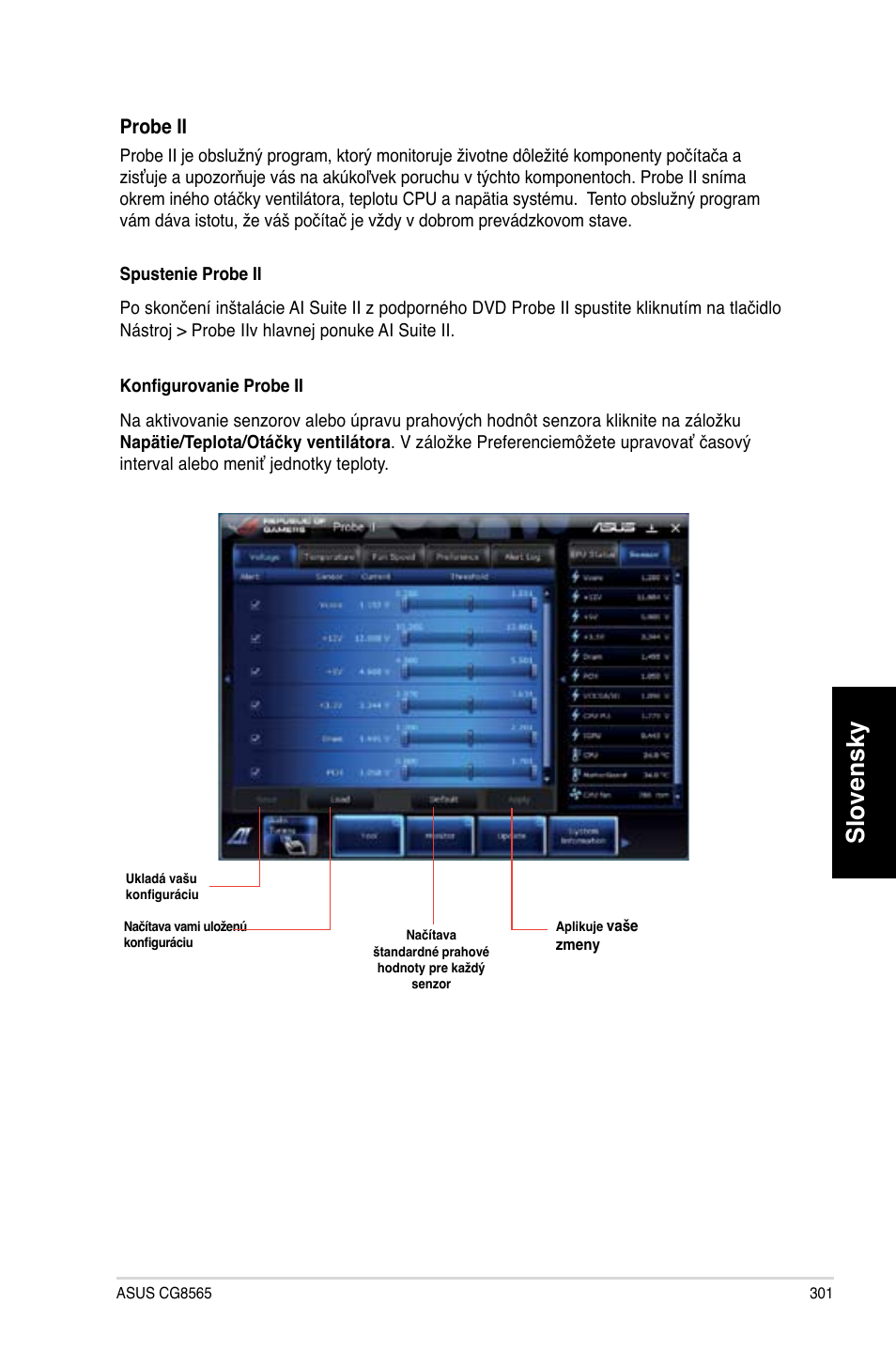 Slovensky | Asus CG8565 User Manual | Page 301 / 410