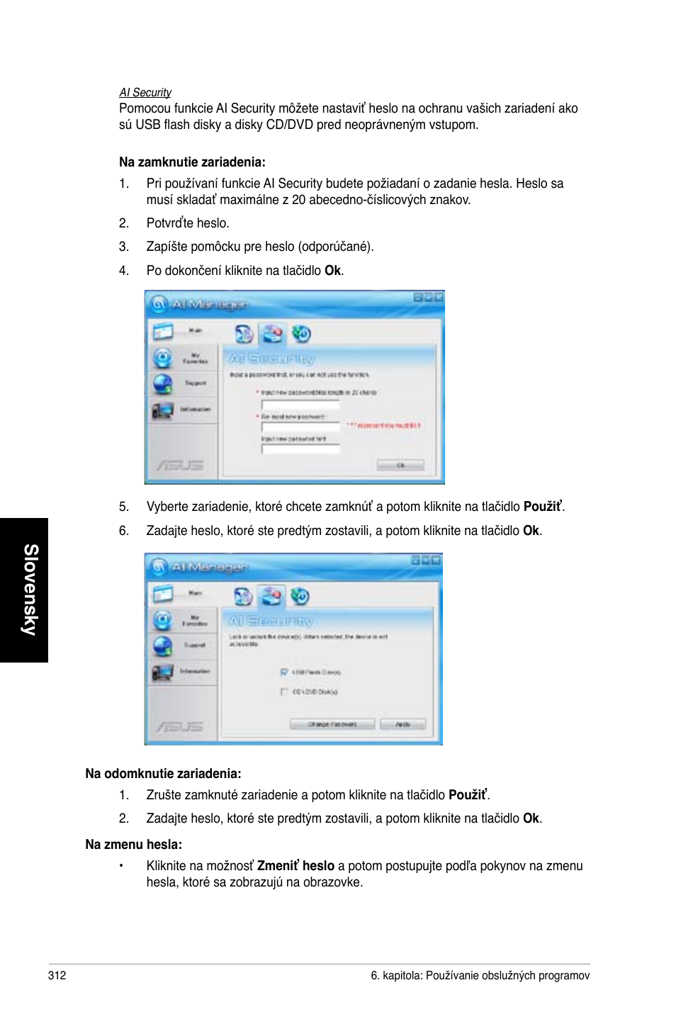 Slovensky | Asus CG8565 User Manual | Page 312 / 410