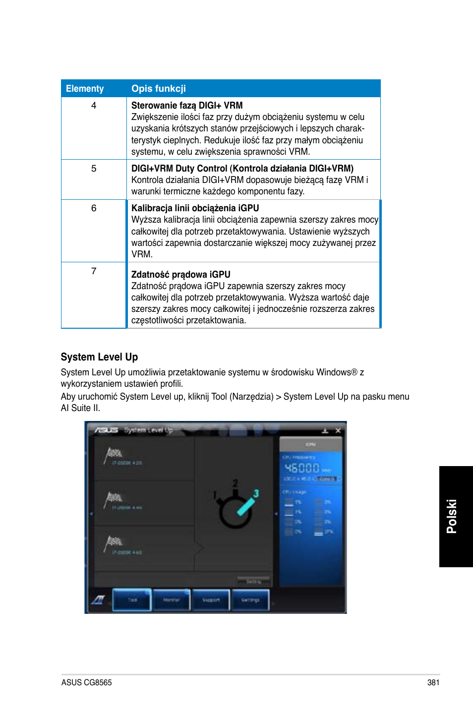 Polski | Asus CG8565 User Manual | Page 381 / 410