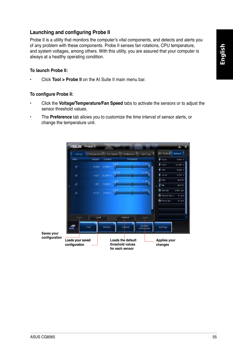 English | Asus CG8565 User Manual | Page 55 / 410