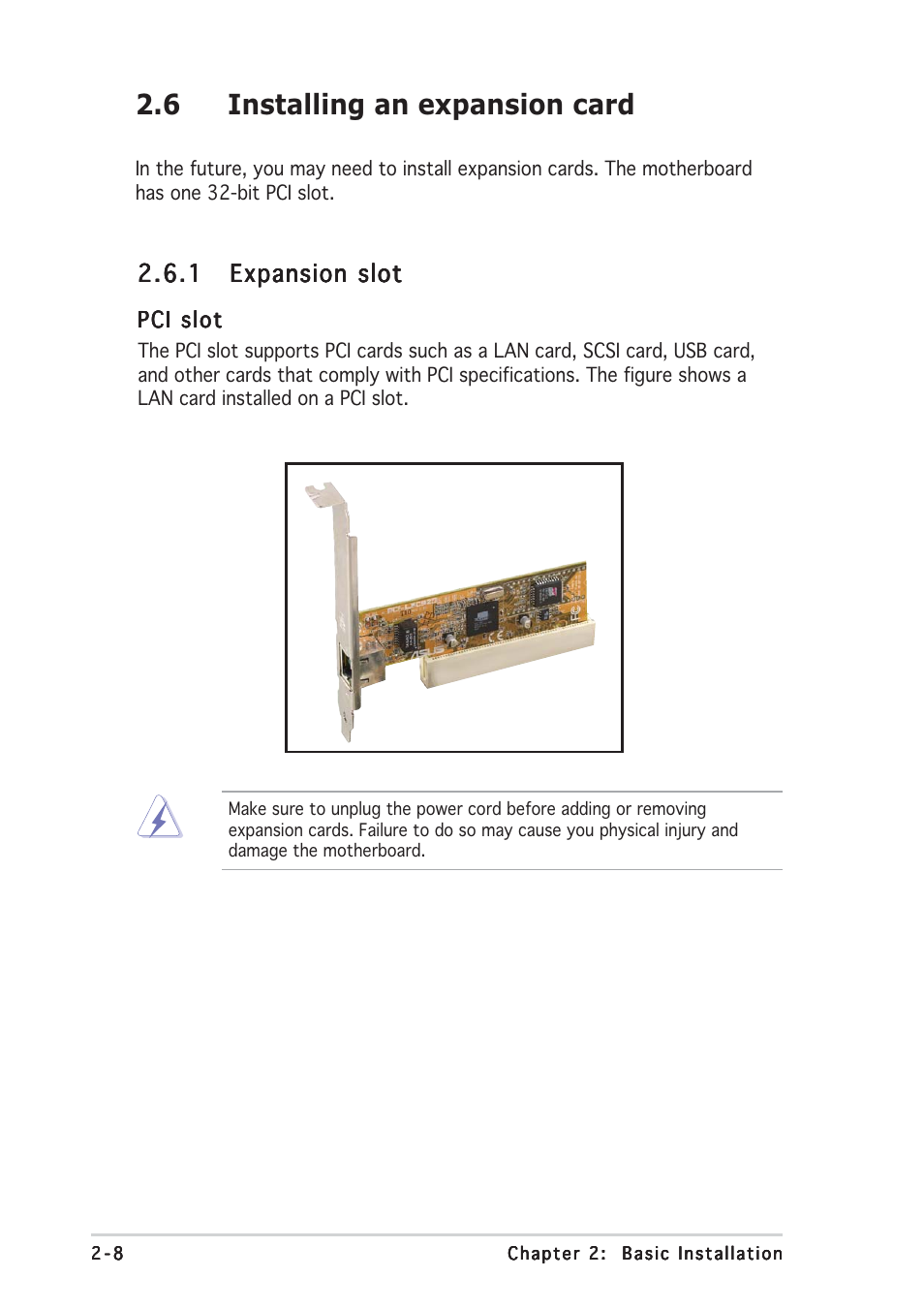 6 installing an expansion card | Asus Terminator C3 User Manual | Page 24 / 94