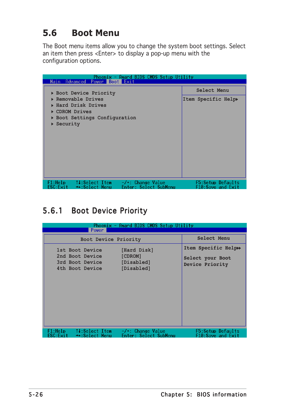 6 boot menu | Asus Terminator C3 User Manual | Page 88 / 94