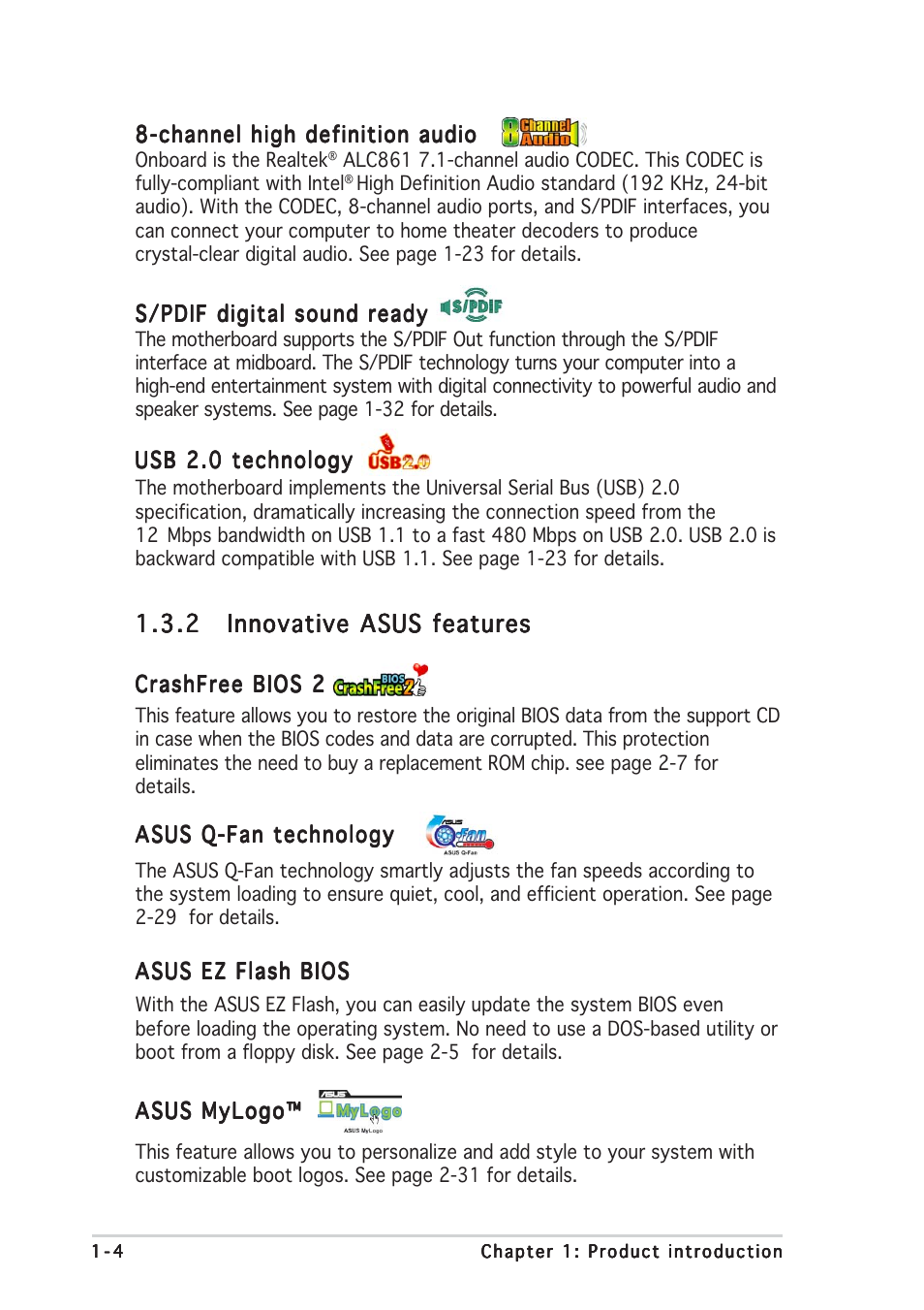 Asus P5GD1-VM User Manual | Page 14 / 88