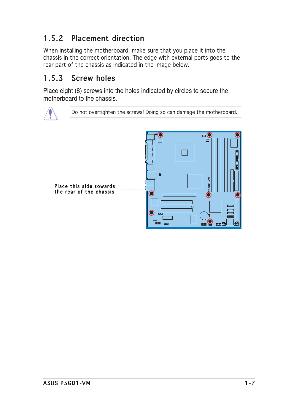 Asus P5GD1-VM User Manual | Page 17 / 88