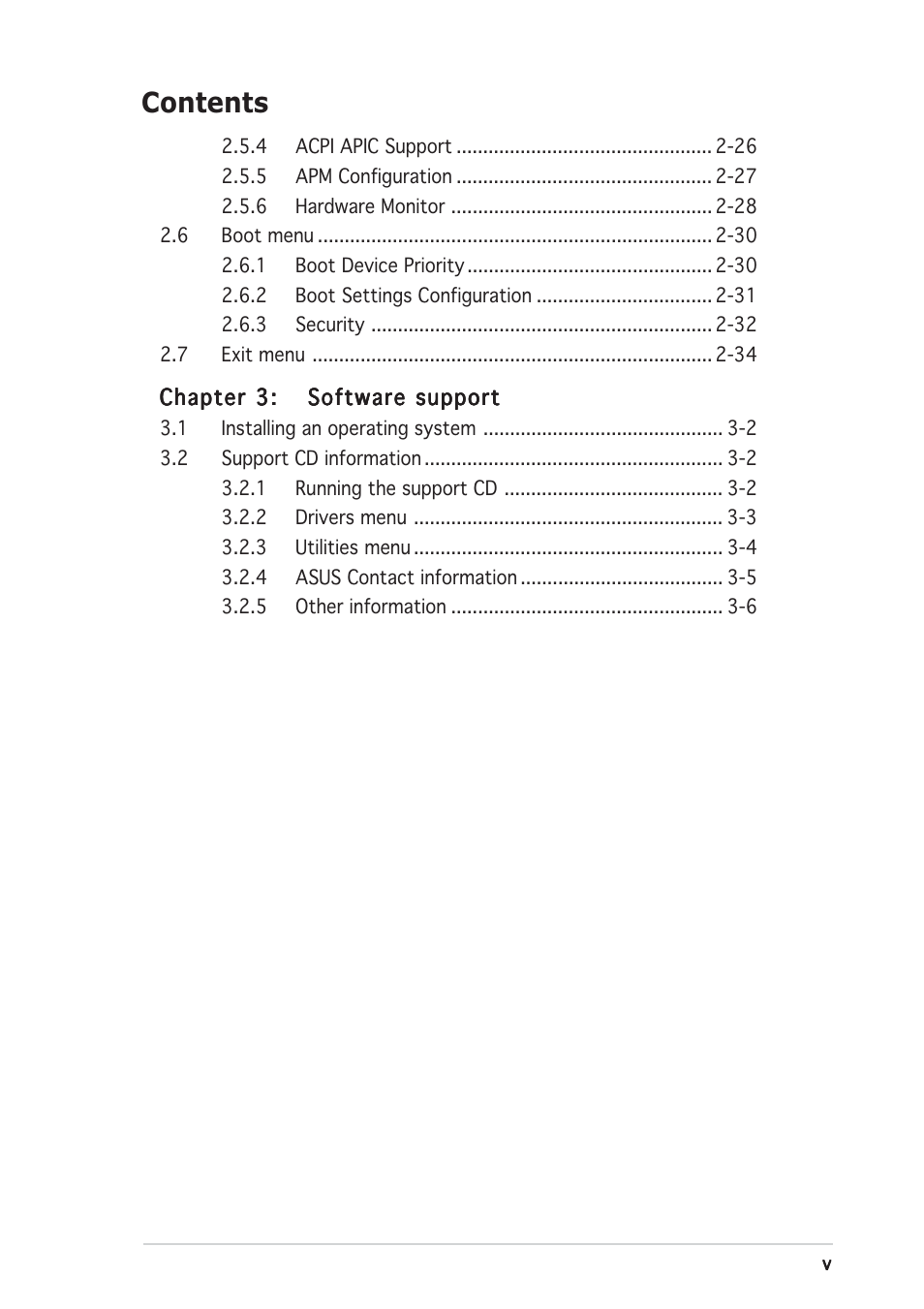 Asus P5GD1-VM User Manual | Page 5 / 88