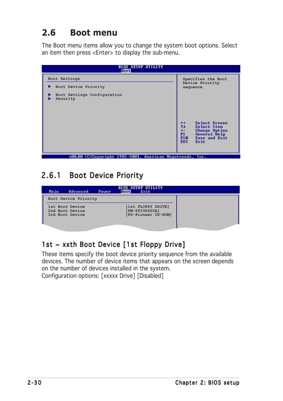 6 boot menu | Asus P5GD1-VM User Manual | Page 74 / 88