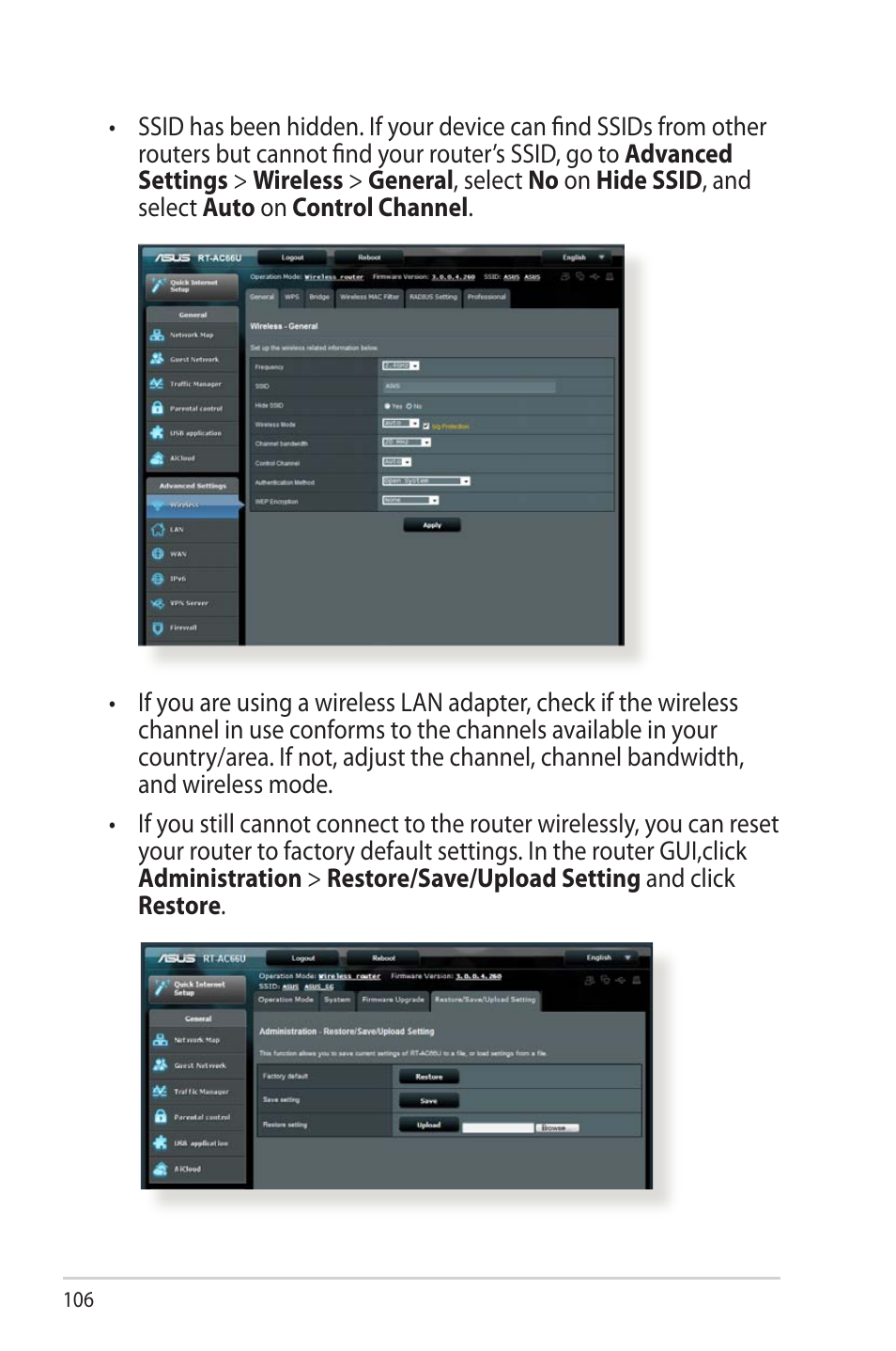 Asus RT-AC66U User Manual | Page 106 / 131