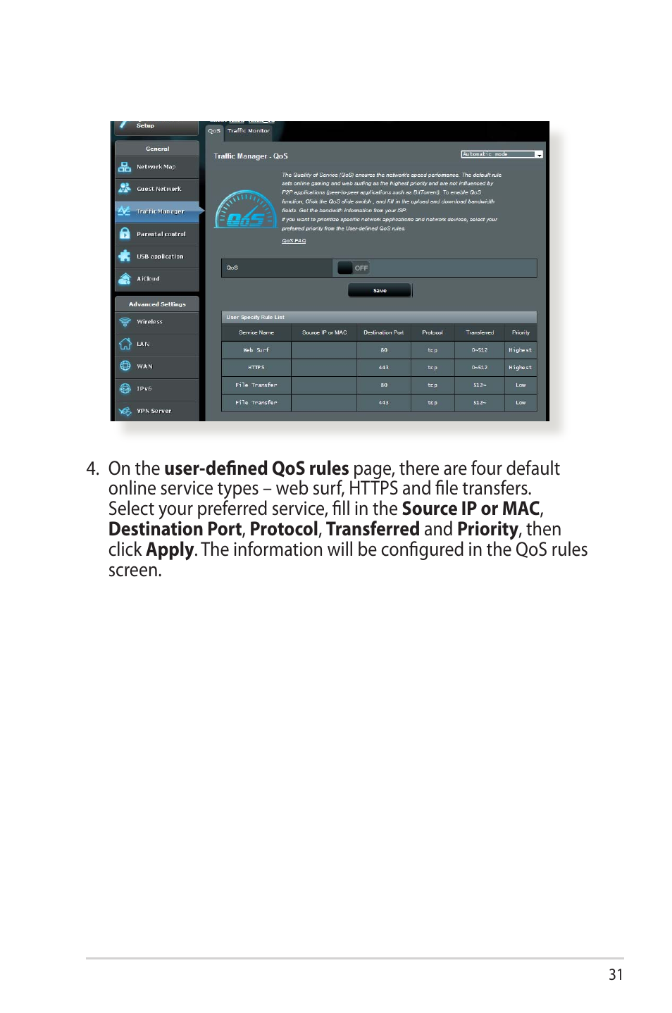 Asus RT-AC66U User Manual | Page 31 / 131