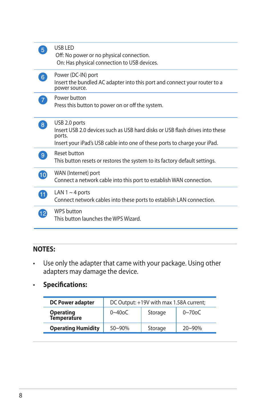 Asus RT-AC66U User Manual | Page 8 / 131