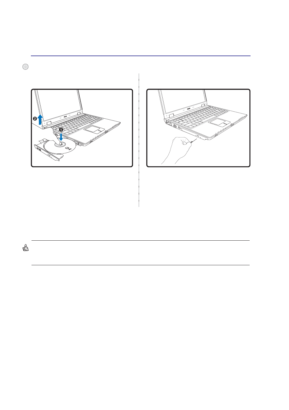 Optical drive (cont’) | Asus M9J User Manual | Page 42 / 69