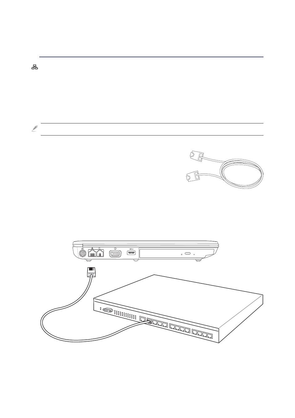 Network connection | Asus M9J User Manual | Page 45 / 69