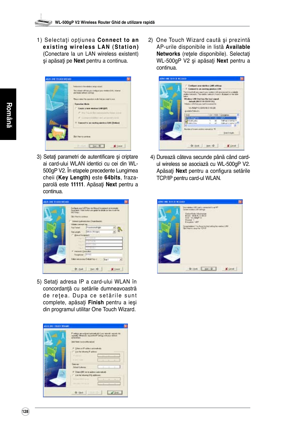 Română | Asus WL-500gP V2 User Manual | Page 121 / 151