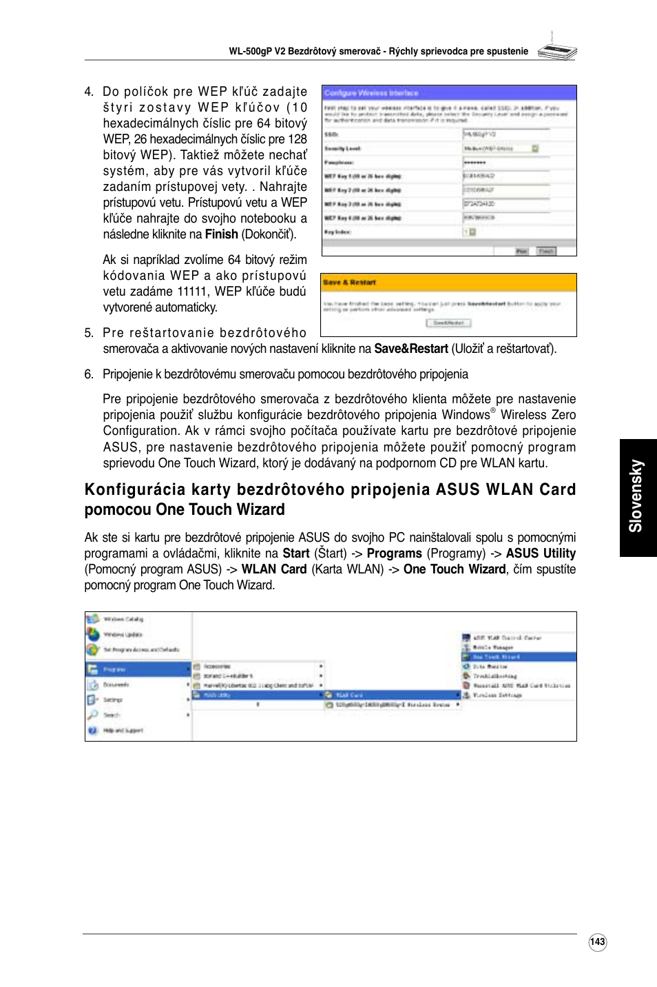 Slovensky | Asus WL-500gP V2 User Manual | Page 136 / 151