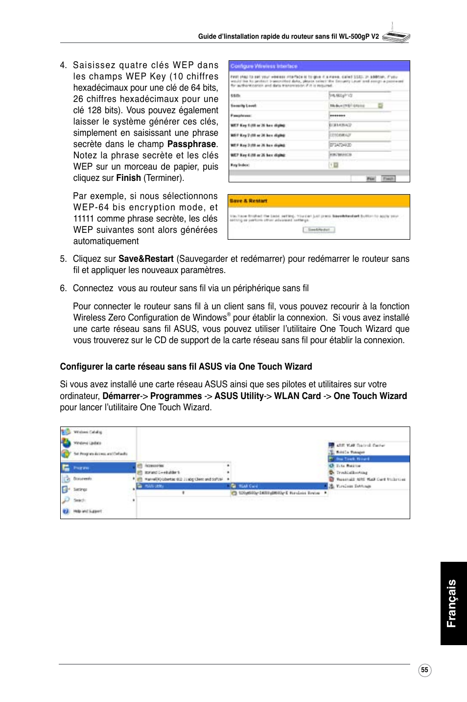 Français | Asus WL-500gP V2 User Manual | Page 56 / 151