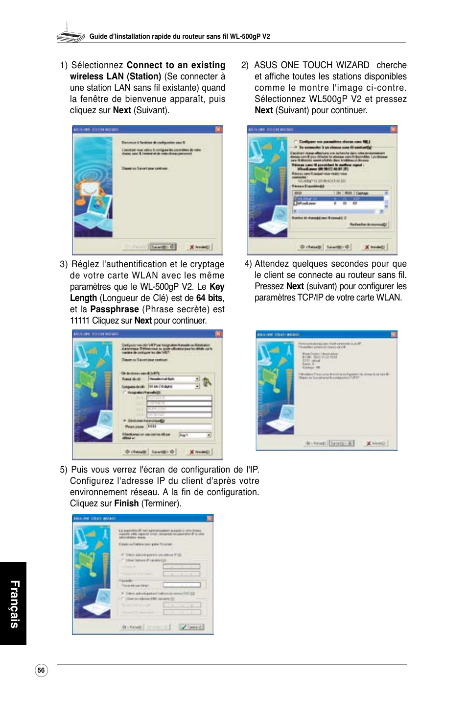 Français | Asus WL-500gP V2 User Manual | Page 57 / 151