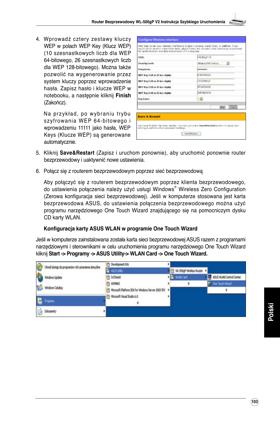 Polski | Asus WL-500gP V2 User Manual | Page 96 / 151