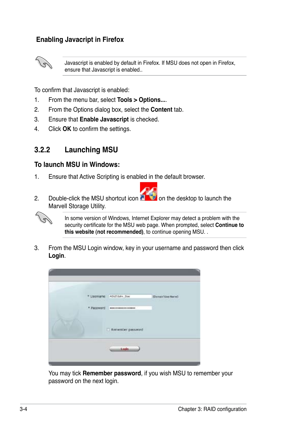 2 launching msu | Asus PIKE 9230 User Manual | Page 24 / 32