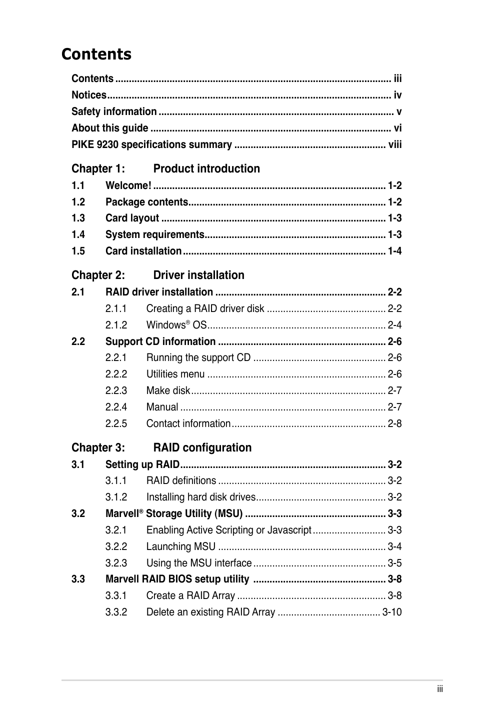 Asus PIKE 9230 User Manual | Page 3 / 32