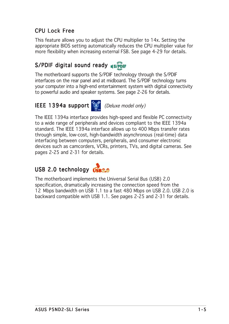 Asus P5ND2-SLI User Manual | Page 21 / 184