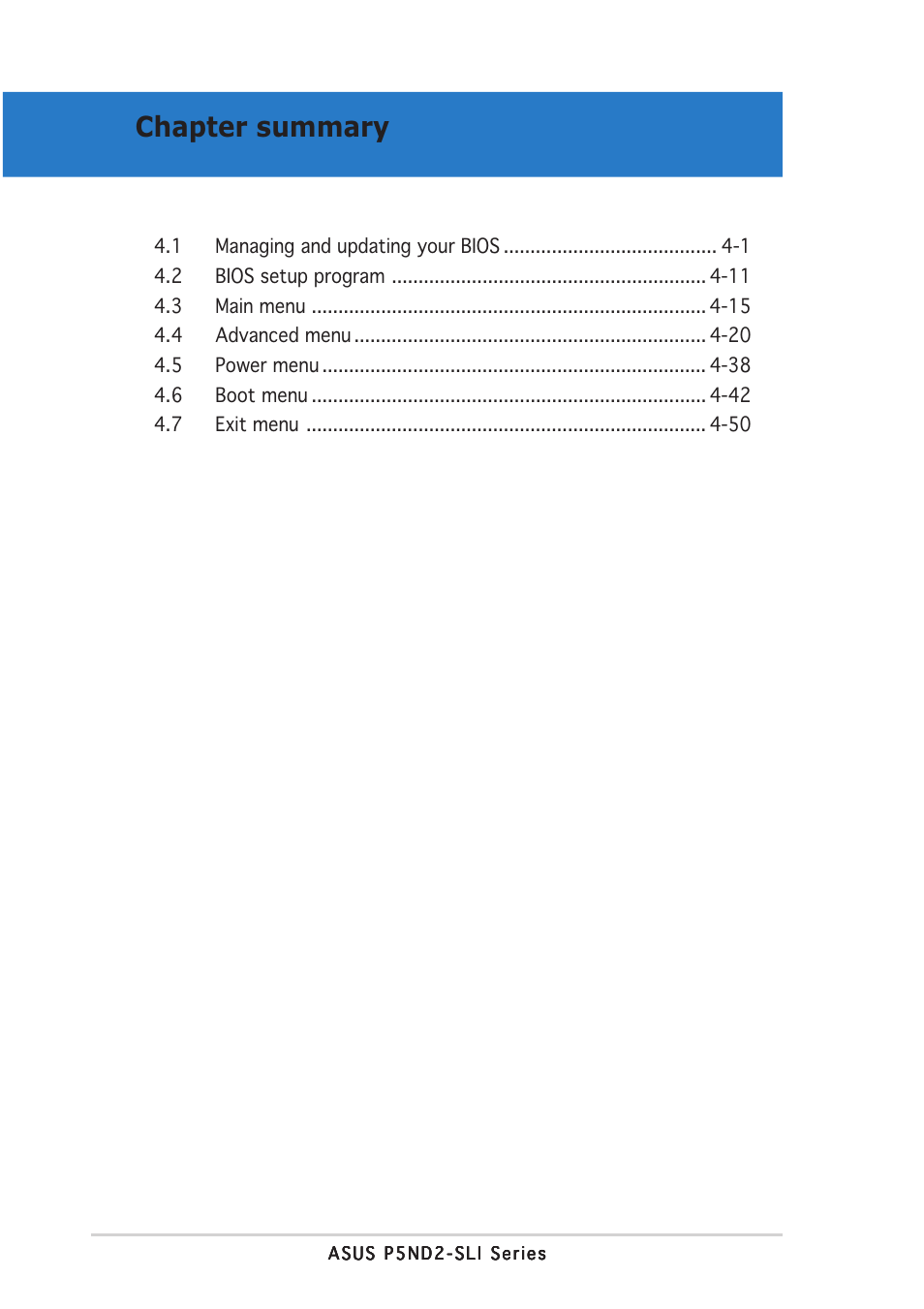 Chapter summary | Asus P5ND2-SLI User Manual | Page 76 / 184