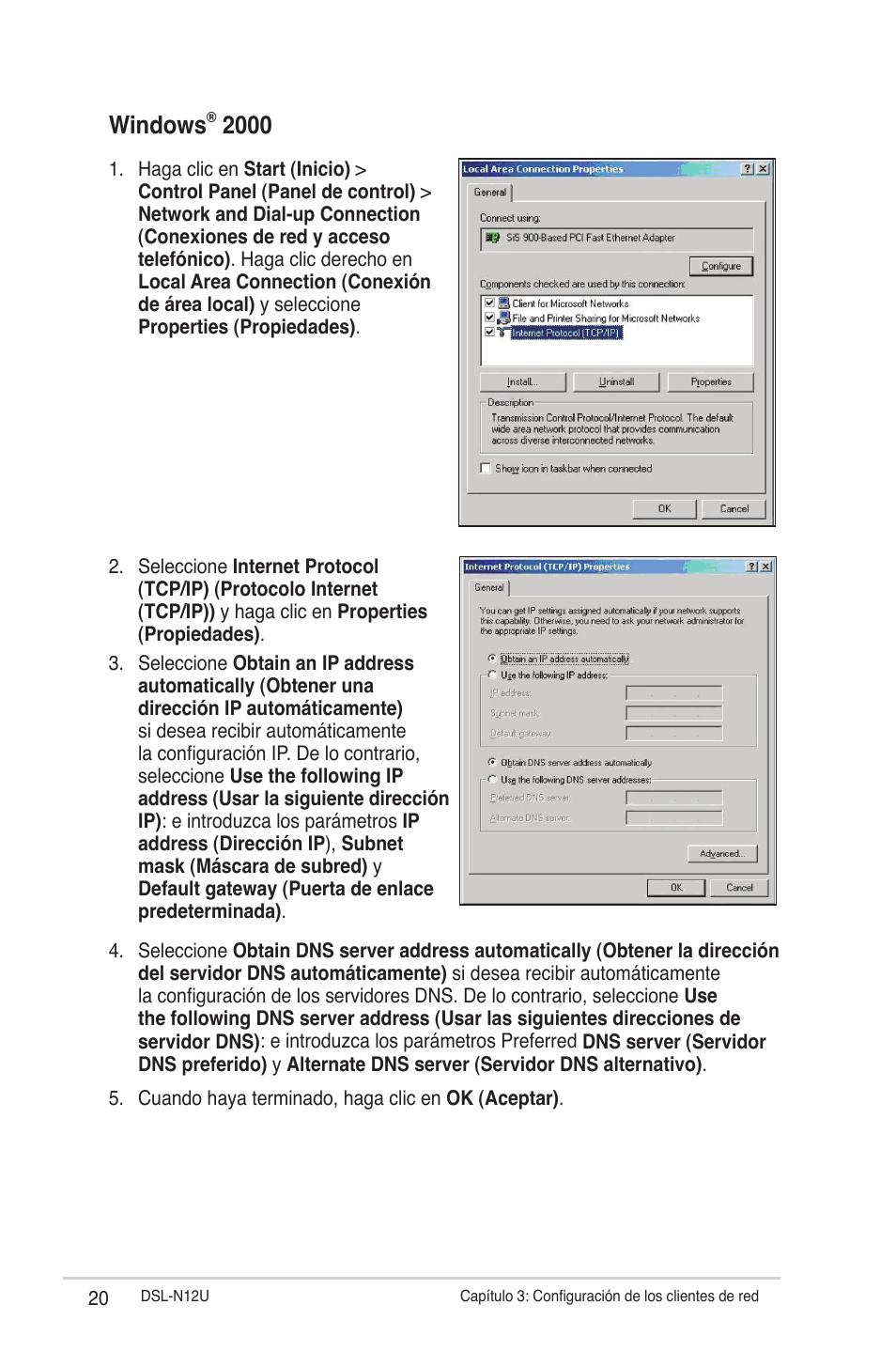 Windows | Asus DSL-N12U User Manual | Page 20 / 61