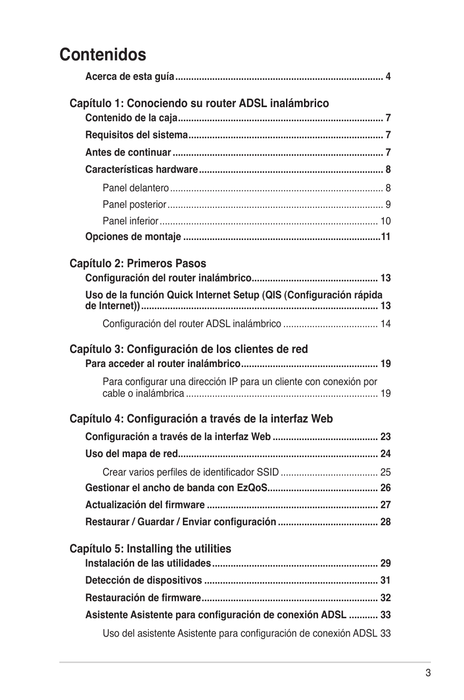 Asus DSL-N12U User Manual | Page 3 / 61