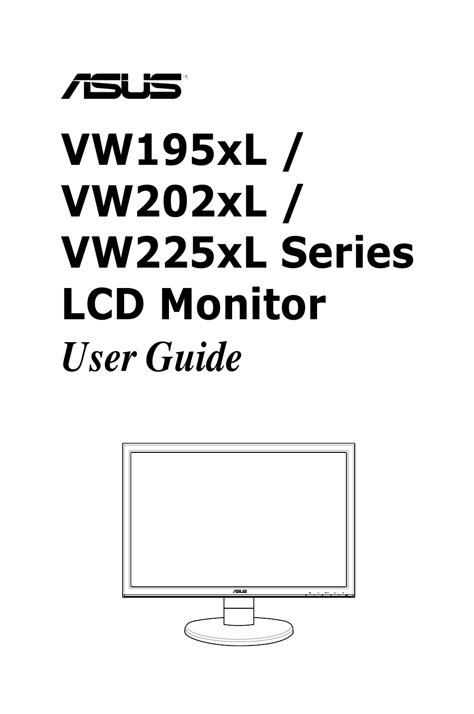 Asus VW225TL User Manual | 26 pages