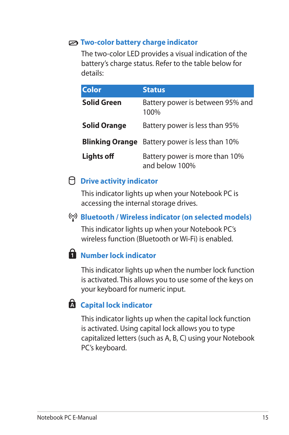 Asus R506A User Manual | Page 15 / 106