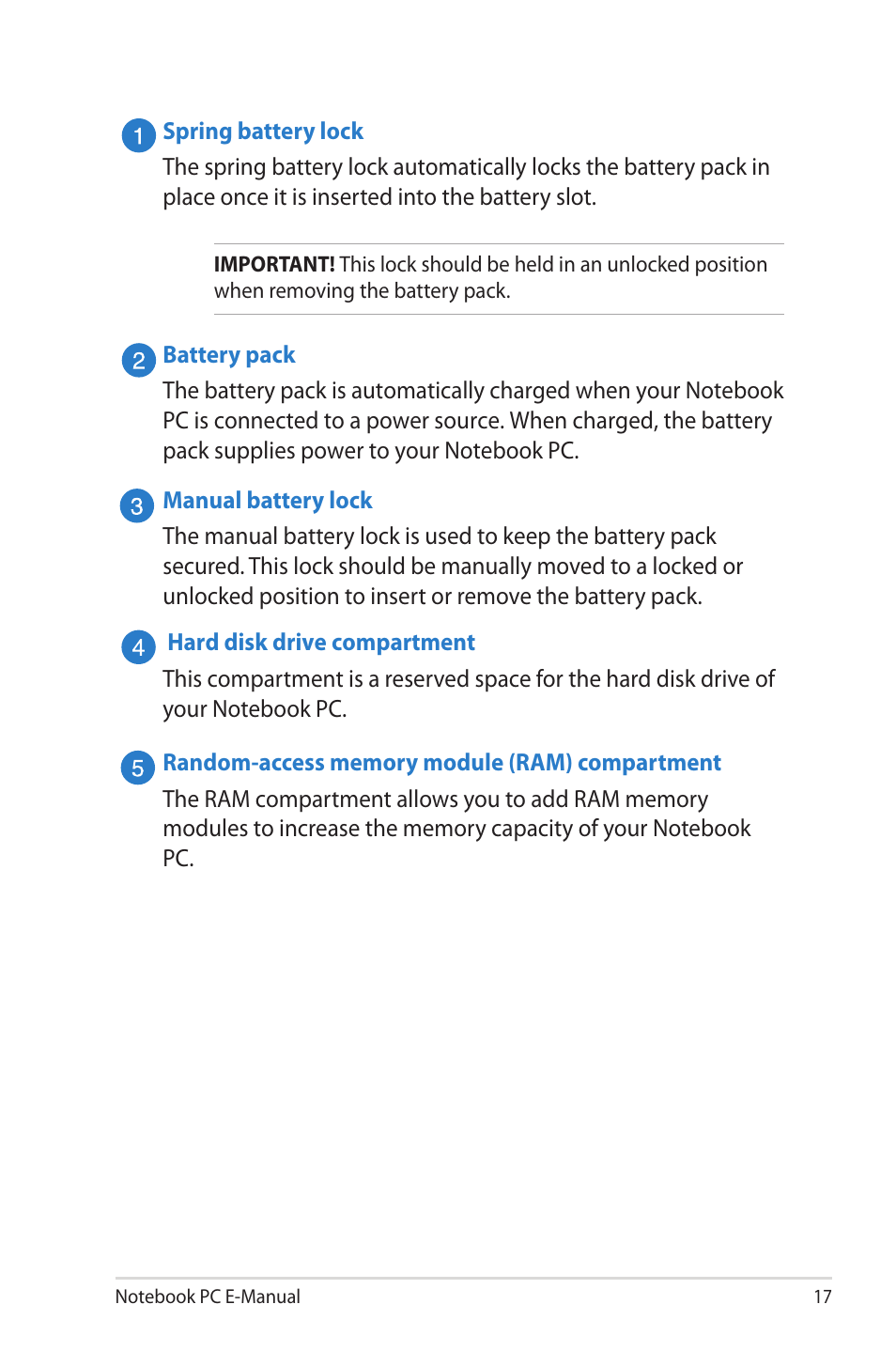 Asus R506A User Manual | Page 17 / 106