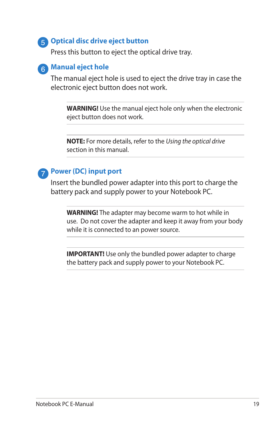 Asus R506A User Manual | Page 19 / 106