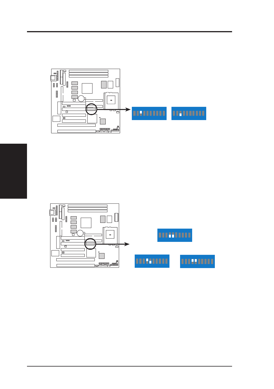 Iii. hardware setup, P5-99b audio setting dip 1, P5-99b voltage i/o setting dip 1 | Asus P5-99B User Manual | Page 18 / 104