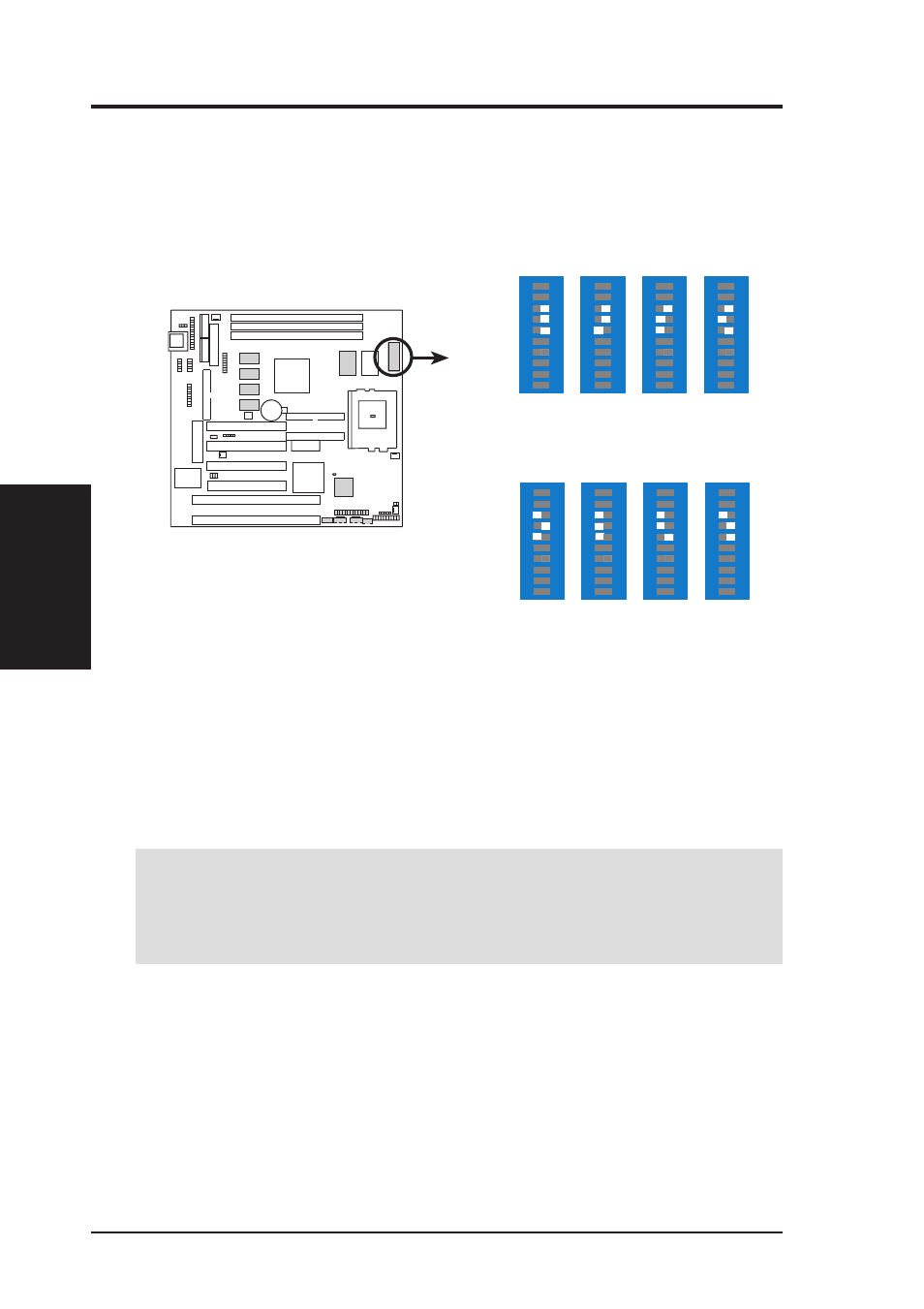 Iii. hardware setup, P5-99b cpu bus frequency multiple, Dip 2 | Asus P5-99B User Manual | Page 20 / 104