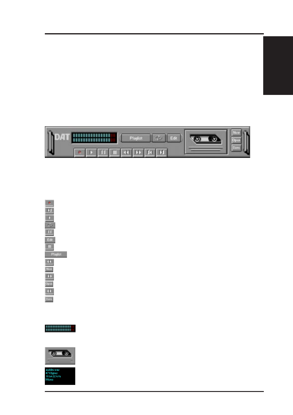 Vi. software reference, The digital audio player | Asus P5-99B User Manual | Page 95 / 104