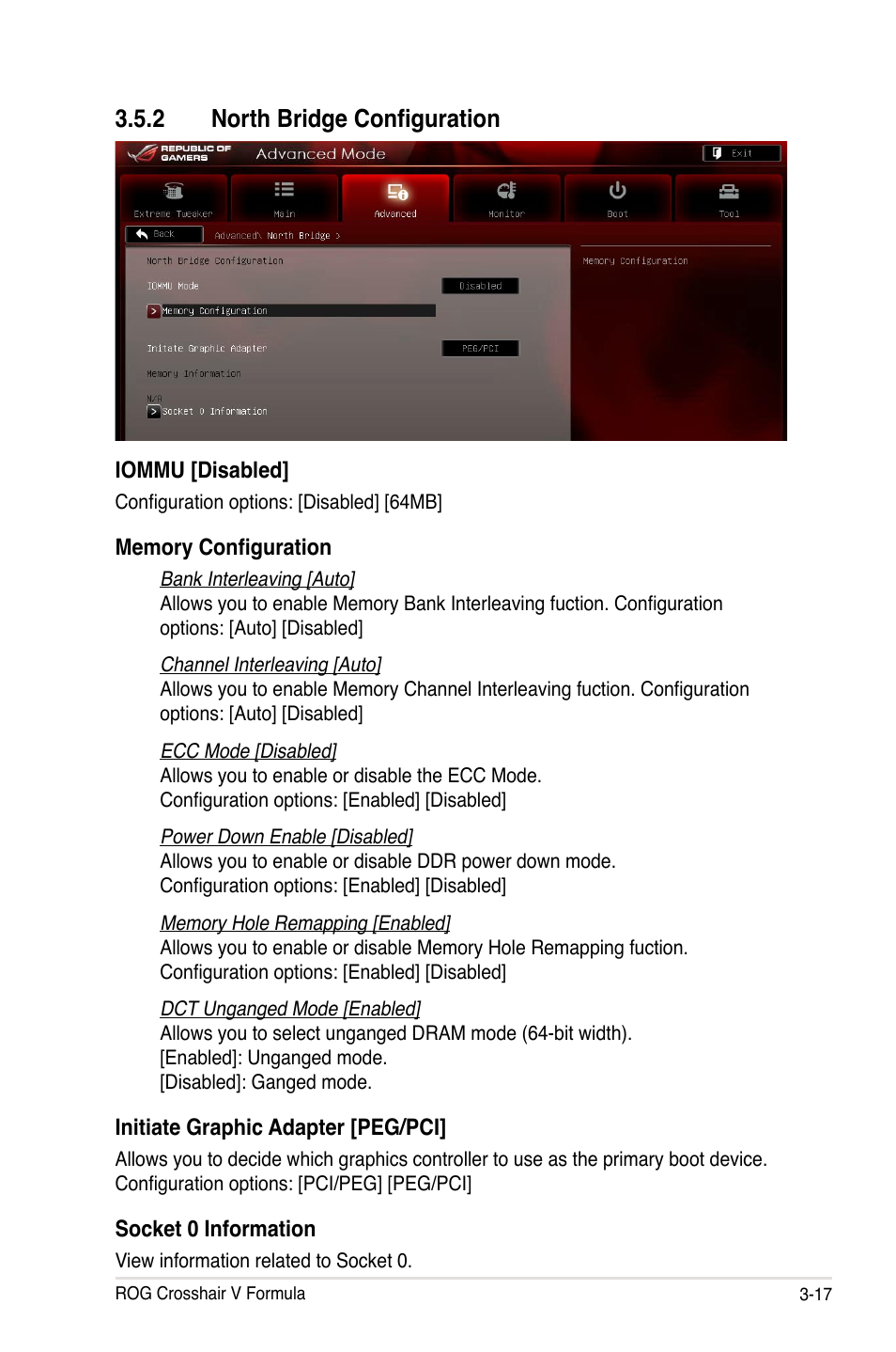 2 north bridge configuration | Asus Crosshair V Formula/ThunderBolt User Manual | Page 101 / 193