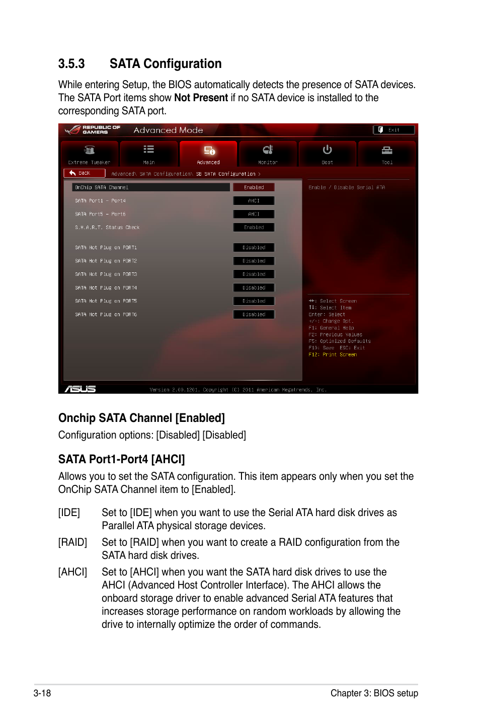 3 sata configuration | Asus Crosshair V Formula/ThunderBolt User Manual | Page 102 / 193