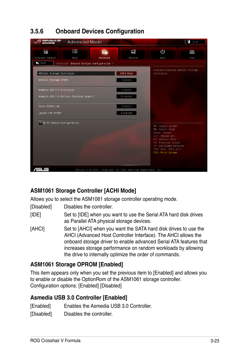 6 onboard devices configuration | Asus Crosshair V Formula/ThunderBolt User Manual | Page 107 / 193