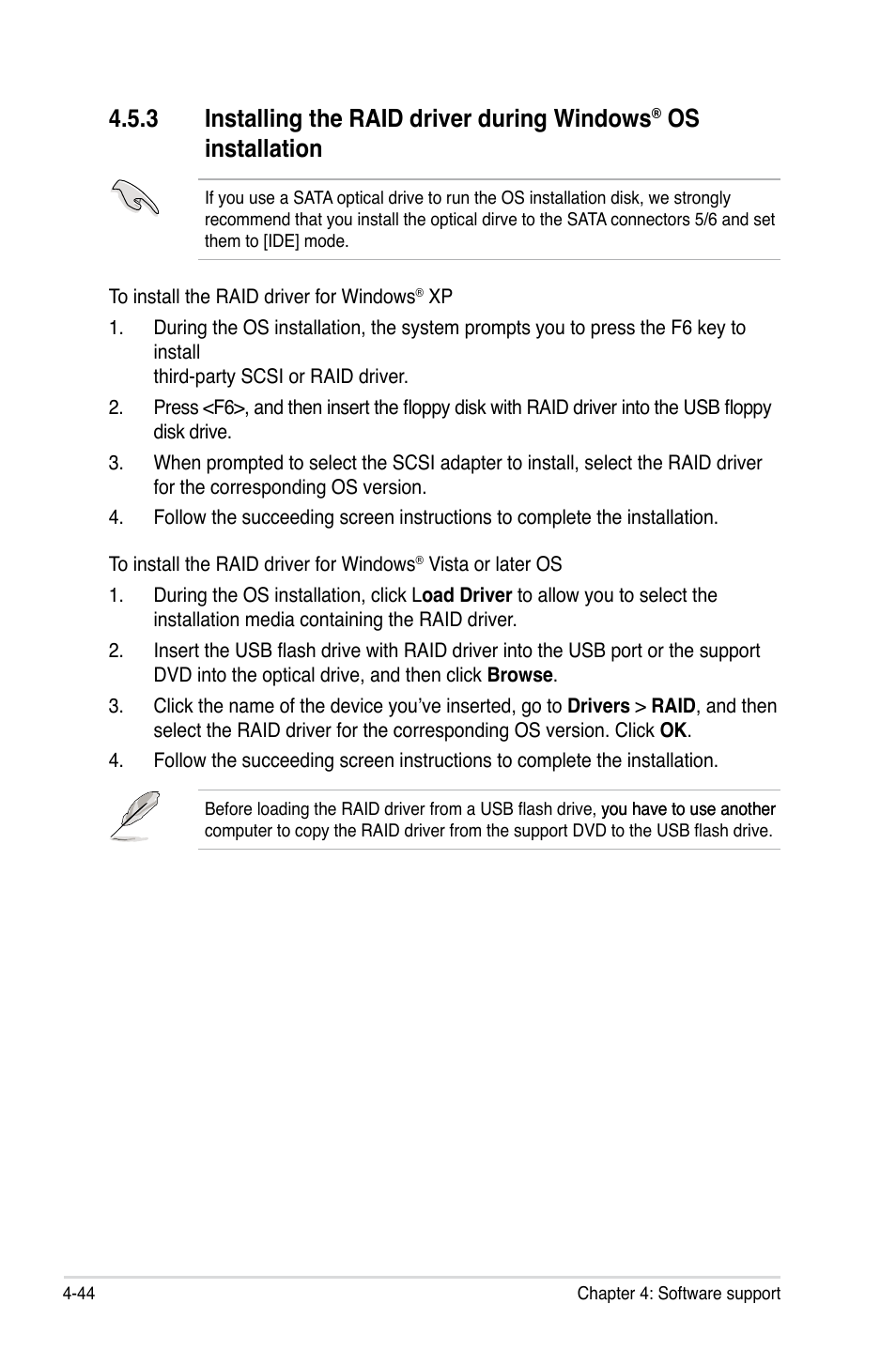 .installing.the.raid.driver.during.windows, Os. installation | Asus Crosshair V Formula/ThunderBolt User Manual | Page 178 / 193