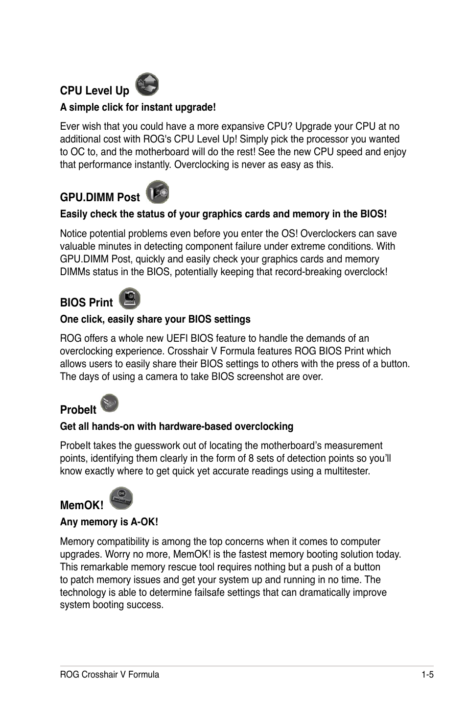 Asus Crosshair V Formula/ThunderBolt User Manual | Page 25 / 193