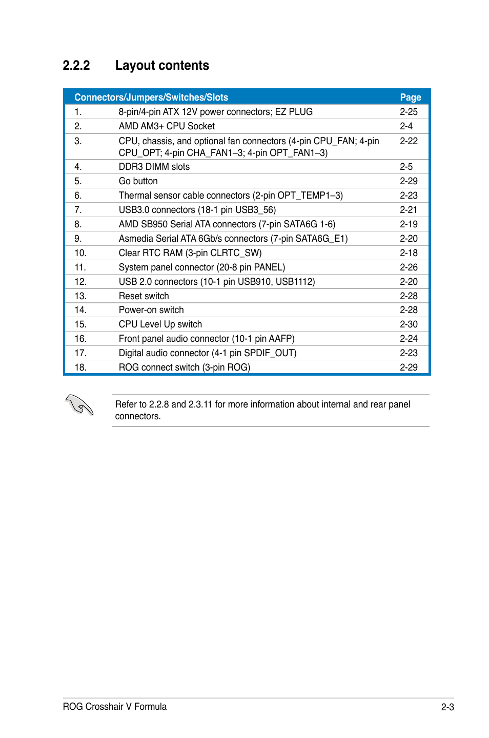 Layout.contents | Asus Crosshair V Formula/ThunderBolt User Manual | Page 33 / 193